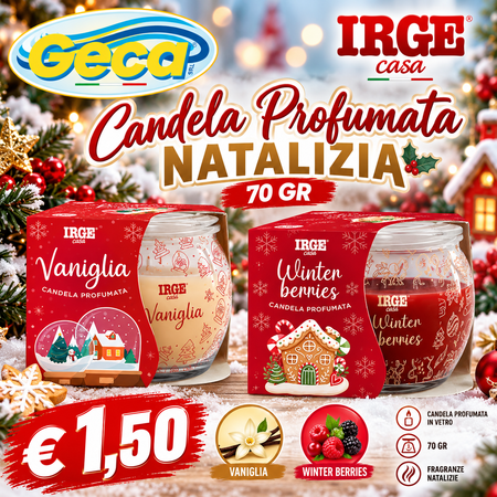 IRGE CANDELA PROFUMATA NATALIZIA 70 GR 