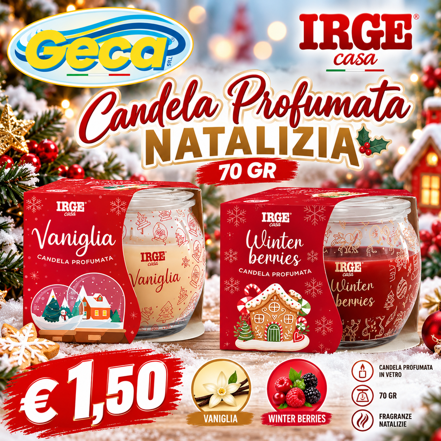 IRGE CANDELA PROFUMATA NATALIZIA 70 GR 
