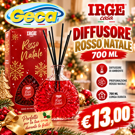 IRGE DIFFUSORE AMBIENTE ROSSO NATALE 700 ML