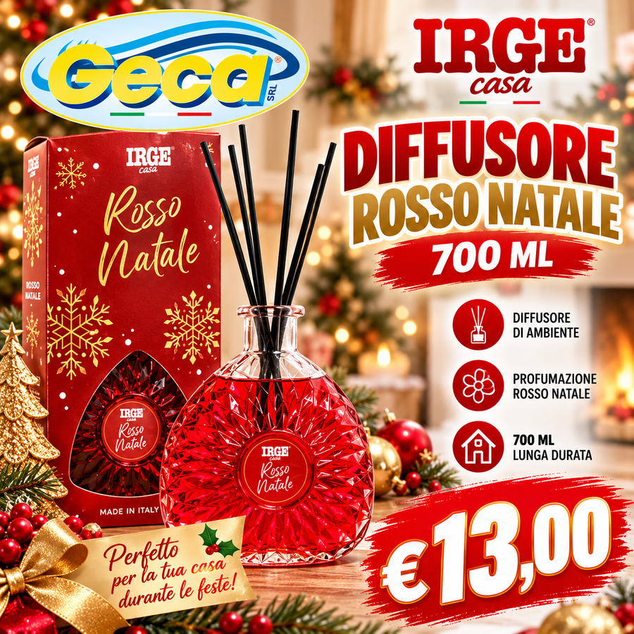 IRGE DIFFUSORE AMBIENTE ROSSO NATALE 700 ML