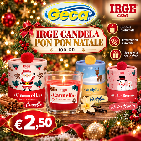 IRGE CANDELA PON PON NATALE 100 GR 