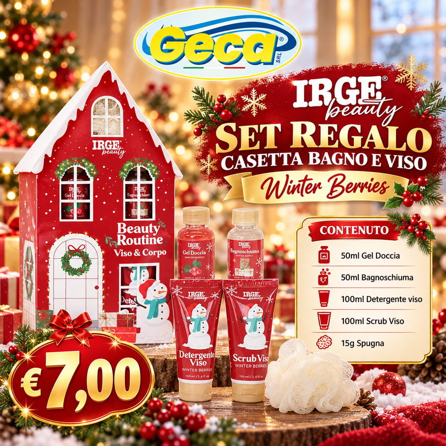 IRGE SET REGALO CASETTA BAGNO E VISO 