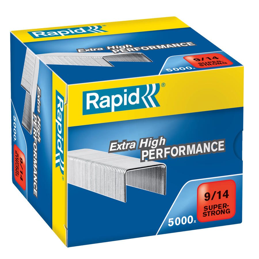 Punti per Cucitrice Super Strong f.to 9 per Alti Spessori RAPID - conf. 5000 pz