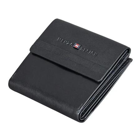 Portafoglio piccolo in pelle nappa NERO