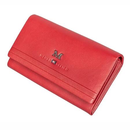Portafoglio grande in pelle nappa ROSSO