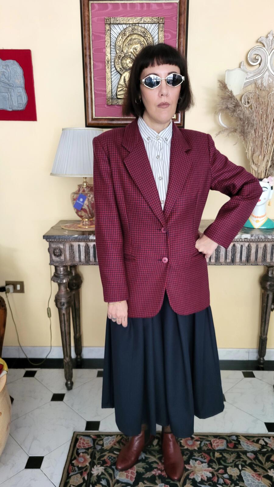 Blazer Pied De Poule 