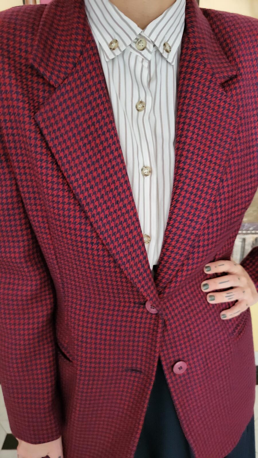 Blazer Pied De Poule 