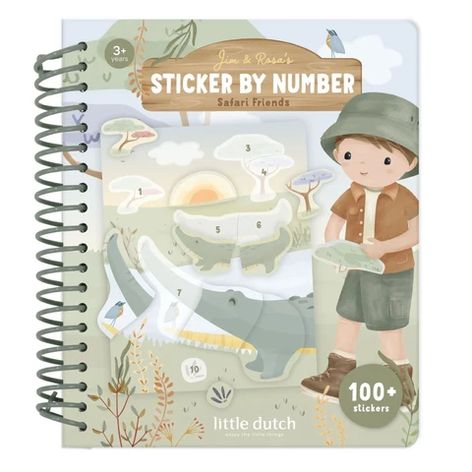 Libro Sticker by Number Safari
