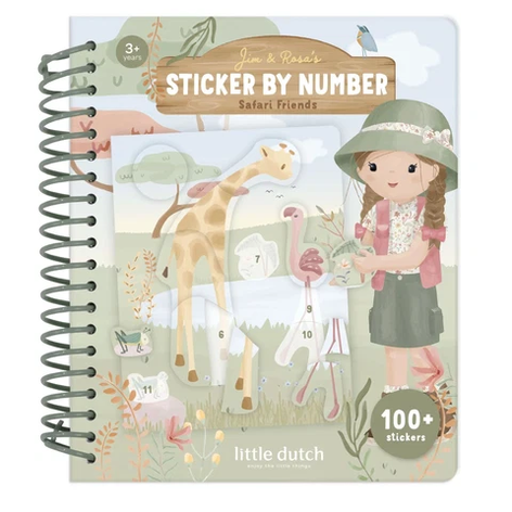 Libro Sticker by Number Safari