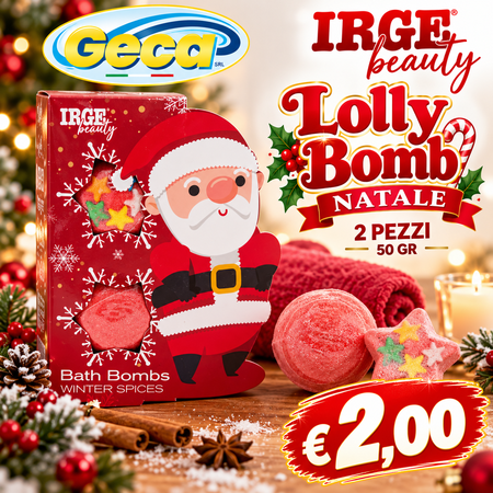 IRGE LOLLY BOMB NATALE 2 PEZZI 50 GR 