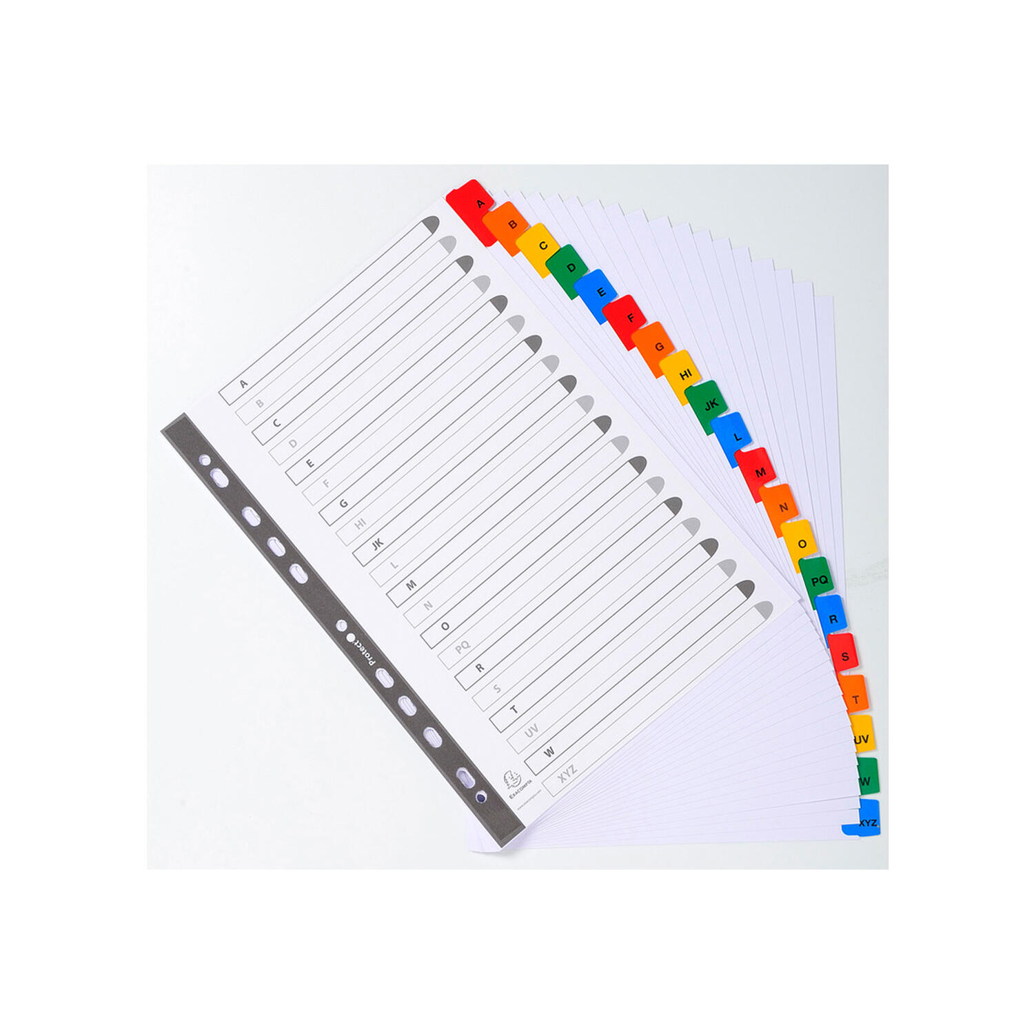 Separatore Intercalare Alfabetico A-Z in Cartoncino da 160 gr f.to A4 EXACOMPTA