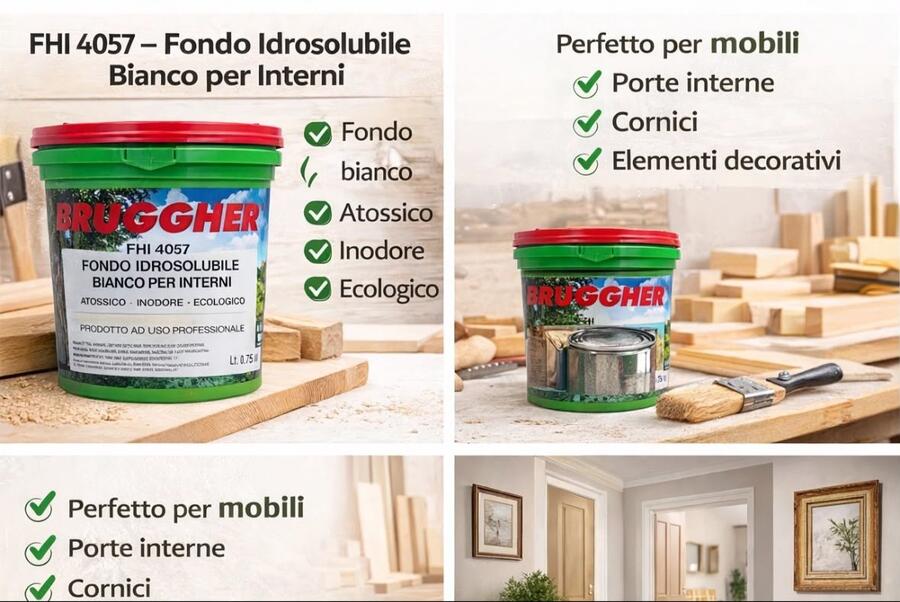 Fondo Idrosolubile Turapori BIANCO Lt. 0,75