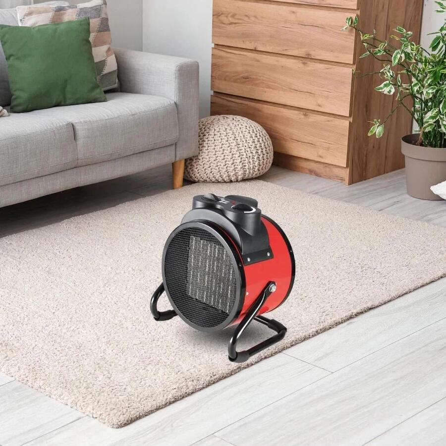 Stufa Elettrica portatile a 3 livelli di riscaldamento regolabile 2000W