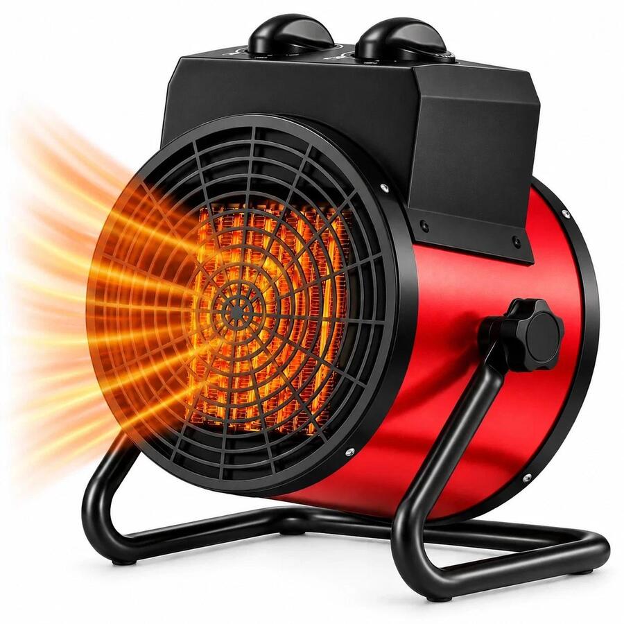 Stufa Elettrica portatile a 3 livelli di riscaldamento regolabile 2000W