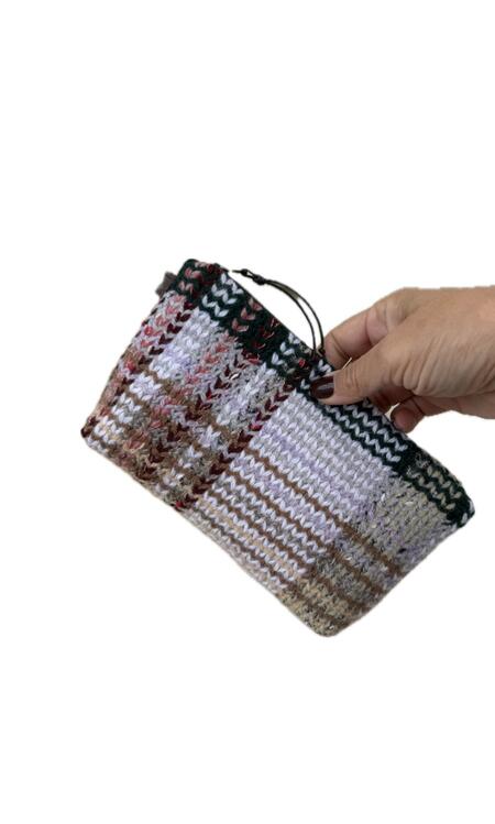 Pochette effetto knitting