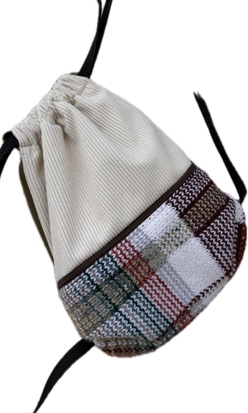 Zaino effetto knitting