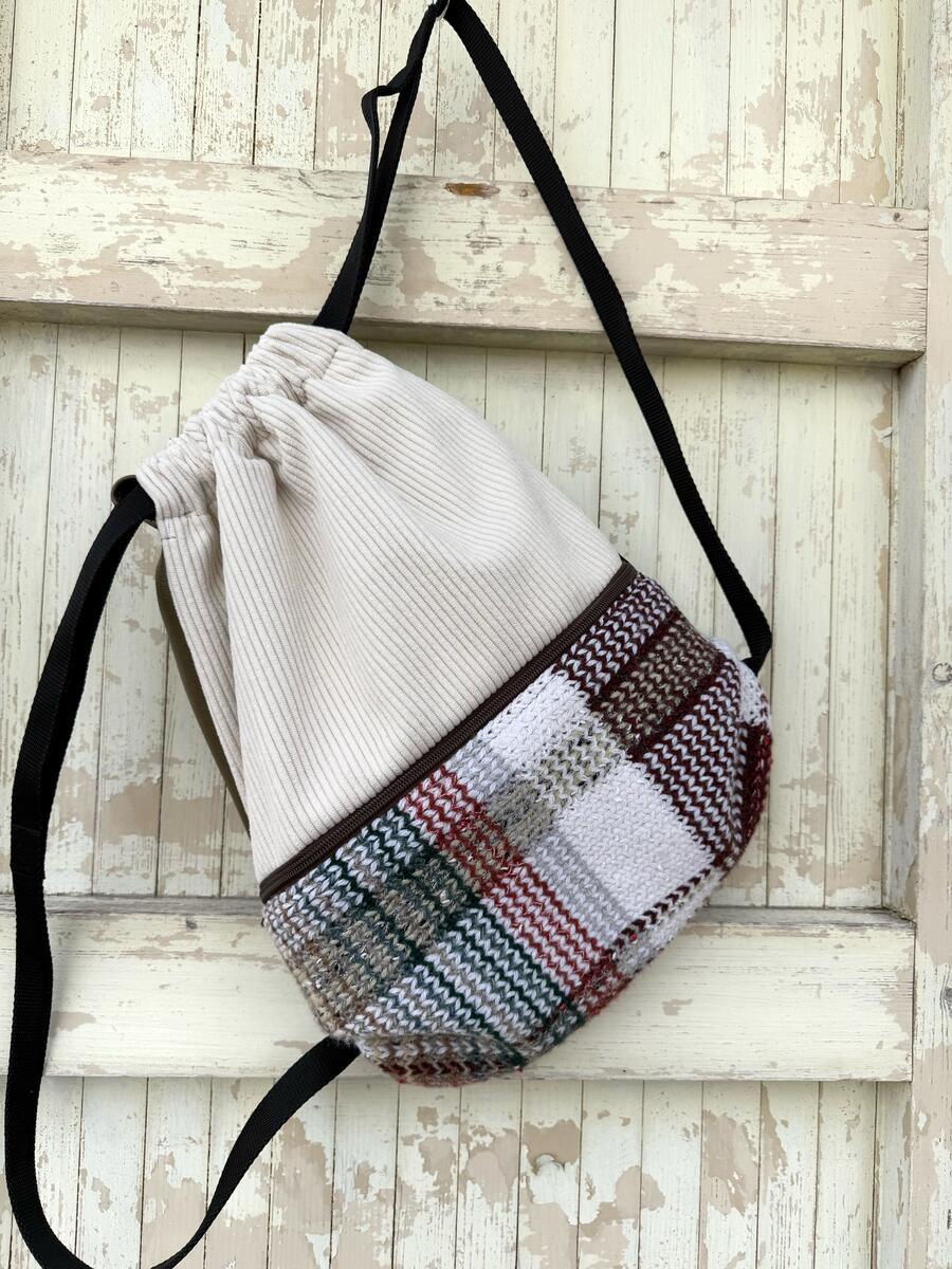 Zaino effetto knitting