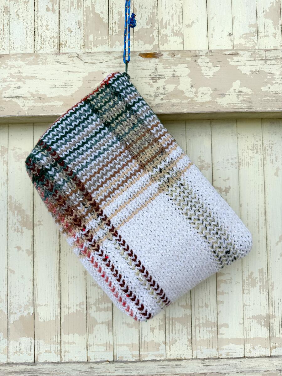 Clutch maglia bianca