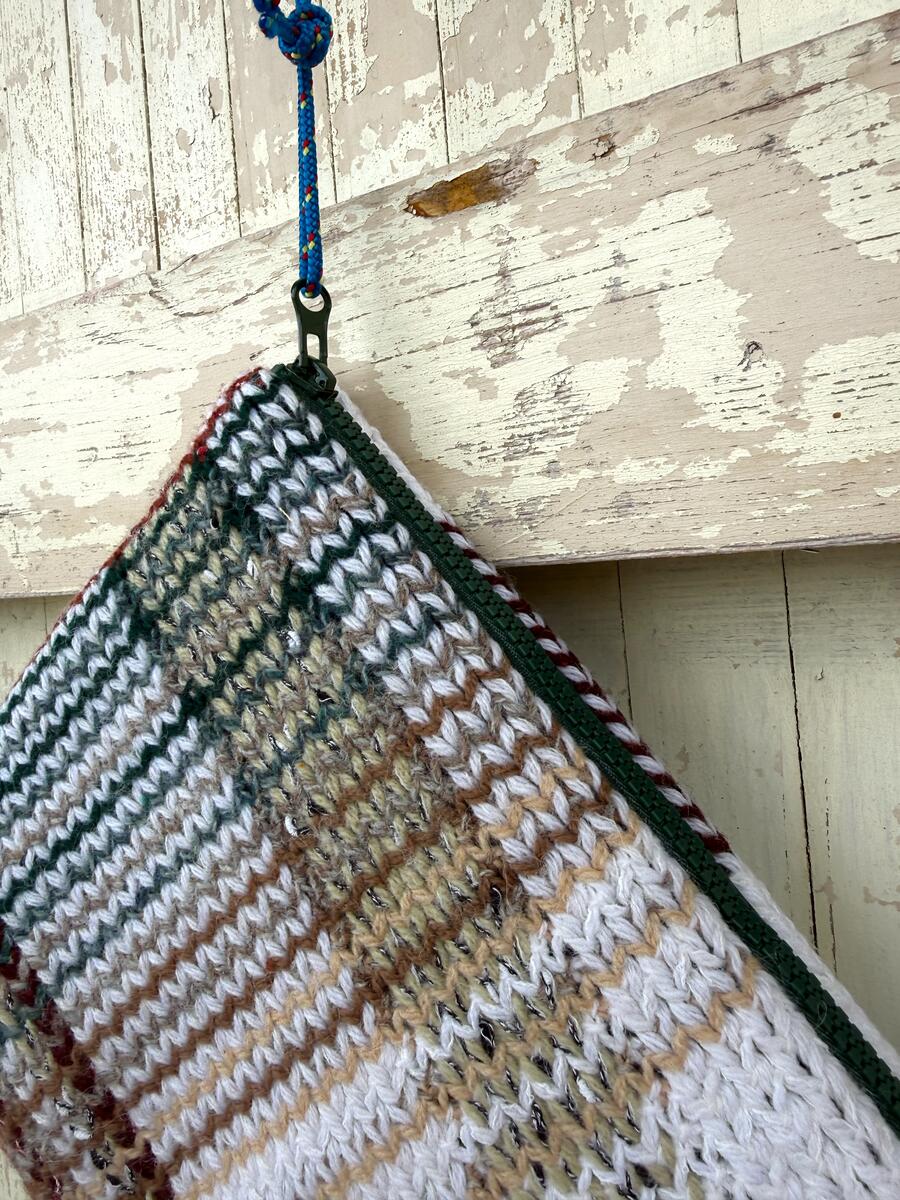 Clutch maglia bianca