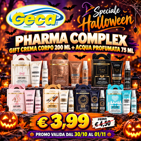 PHARMA COMPLEX GIFT CREMA CORPO 200 ML + ACQUA PROFUMATA 75 ML (Confezione da 12 pezzi)