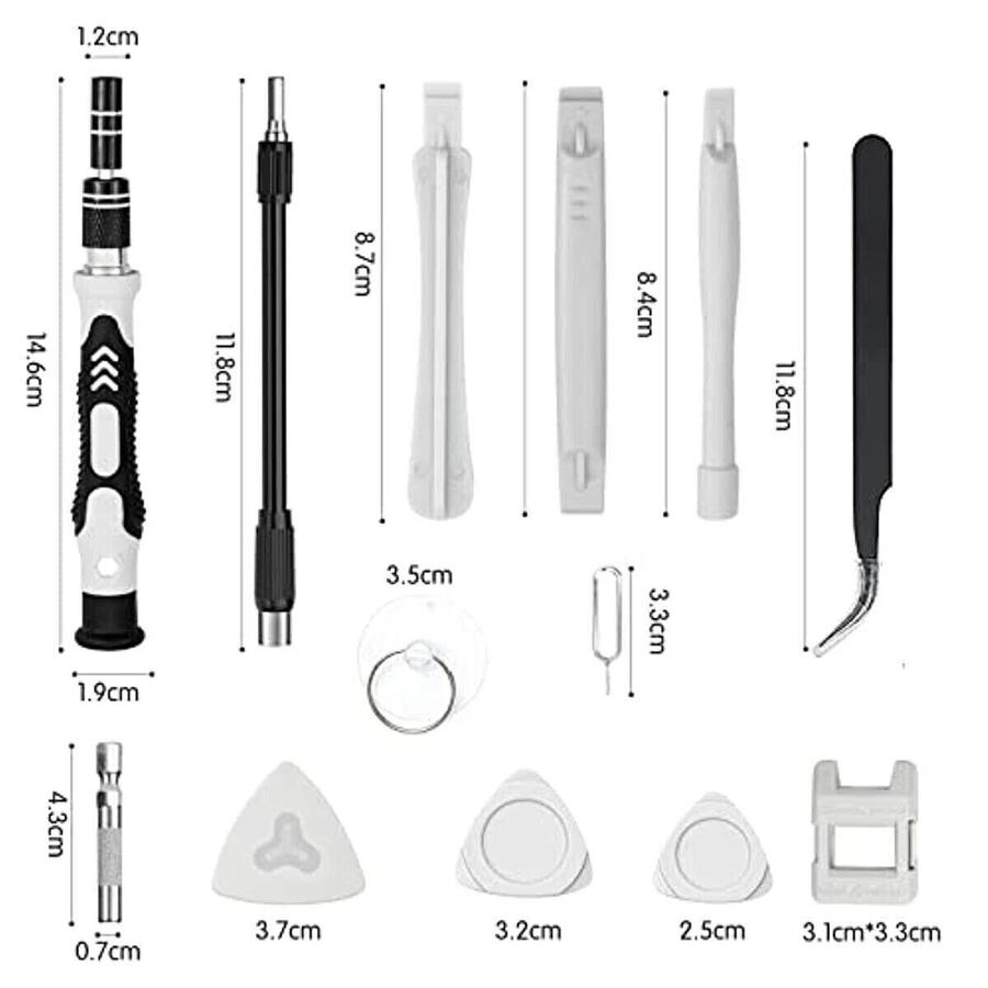 Kit Cacciaviti di Precisione 115 in 1 – Set Completo per Riparazione Smartphone iPhone PC Computer ed Elettronica