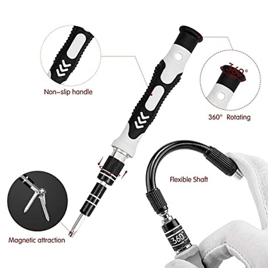 Kit Cacciaviti di Precisione 115 in 1 – Set Completo per Riparazione Smartphone iPhone PC Computer ed Elettronica