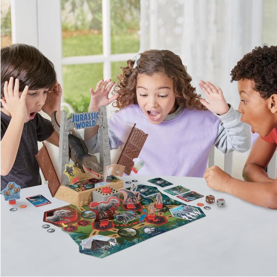 EPOCH Games - Jurassic World - T-Rex Panic, Gioco d'Azione ed Avventura con Dinosauri