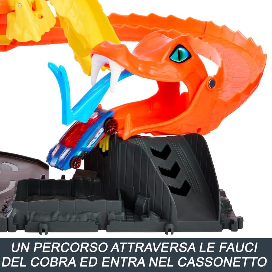 Hot Wheels City Attacco del Cobra in Pizzeria con 1 macchinina