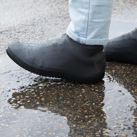 COPPIA DI COPRISCARPE IN SILICONE WATERPROOF RESISTENTI ALL'ACQUA ANTISCIVOLO RIUTILIZZABILI