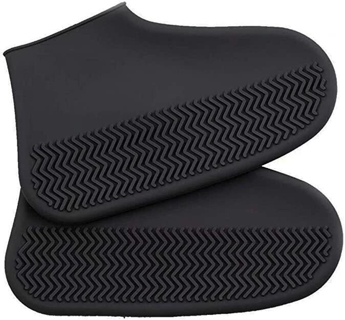 COPPIA DI COPRISCARPE IN SILICONE WATERPROOF RESISTENTI ALL'ACQUA ANTISCIVOLO RIUTILIZZABILI