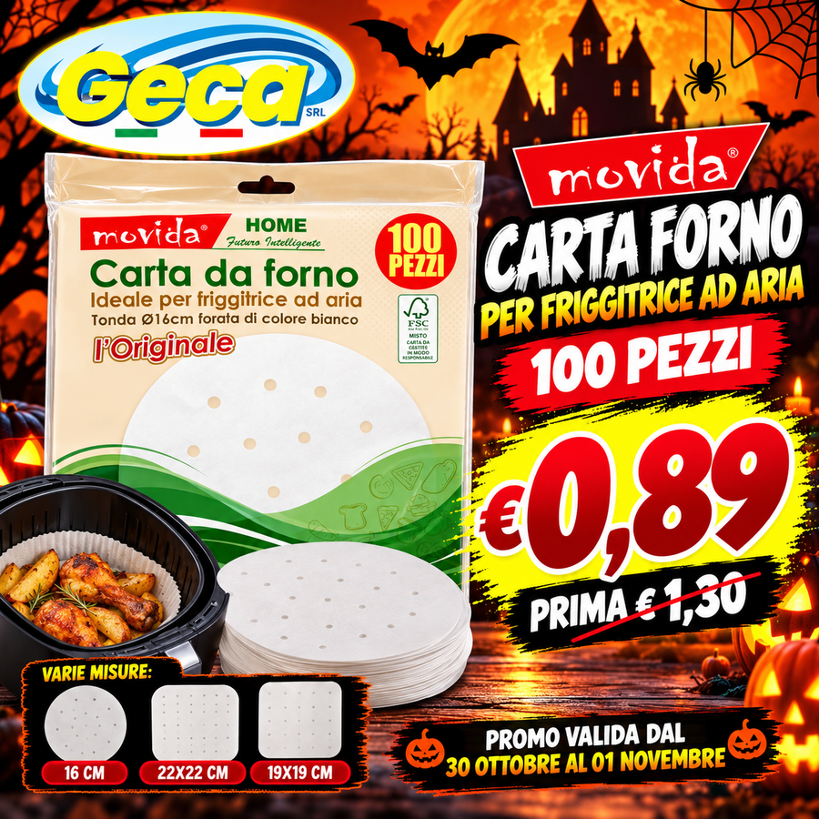 MOVIDA CARTA FORNO 100 PEZZI (Confezione da 24 pezzi)