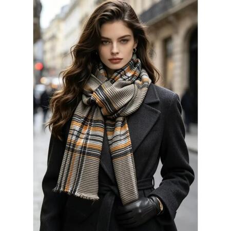 Sciarpa Tartan Classica TORTORA
