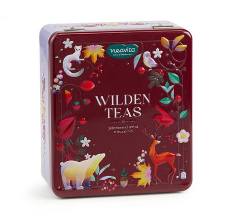 Neavita Cofanetto "Wilden Teas" In Latta 4 Scomparti 20 Bustine