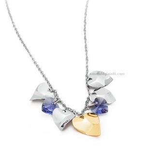 S'Agapõ Collana Girocollo Quadrifoglio - Acciaio 316L - Collezione Happy - SHAC54