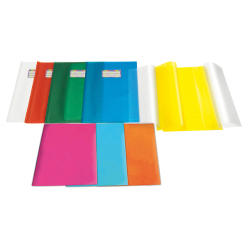 COPRIMAXI IN PVC GOFFRATO TRASP. 21X30CM ARANCIONE C/ALETTE EMY SILK