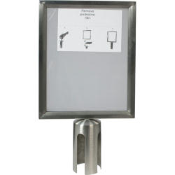 Display Porta Avvisi A4 per Colonnina Securit