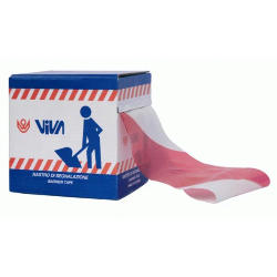 Nastro Segnaletico di Sicurezza 75MMX200MT ROSSO/BIANCO VIVA