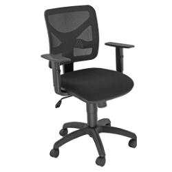 Sedia operativa PENTAGON Y10 con schienale in rete e braccioli