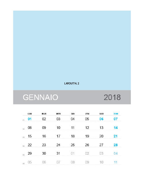 Calendario A3