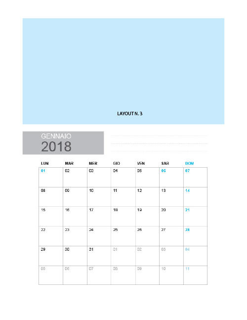 Calendario A3