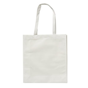 Borsa in TNT bianco 30x40+10cm.