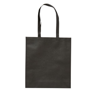 Borsa in TNT nero 38x42+12cm.