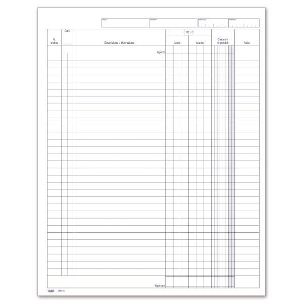 REGISTRO CARICO - SCARICO BESTIAME 46  PAGINE NUMERATE - BUFFETTI 286900100
