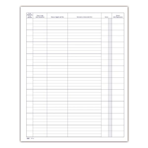 REGISTRO REPERTORIO ATTI 96 PAGINE - BUFFETTI 310301200