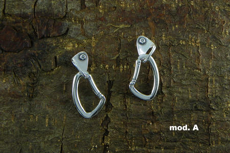 Monkimau Orecchini A Bottone In Argento 925 Con Cristalli - Design A Foglia, 19 Mm, Ipoallergenici
