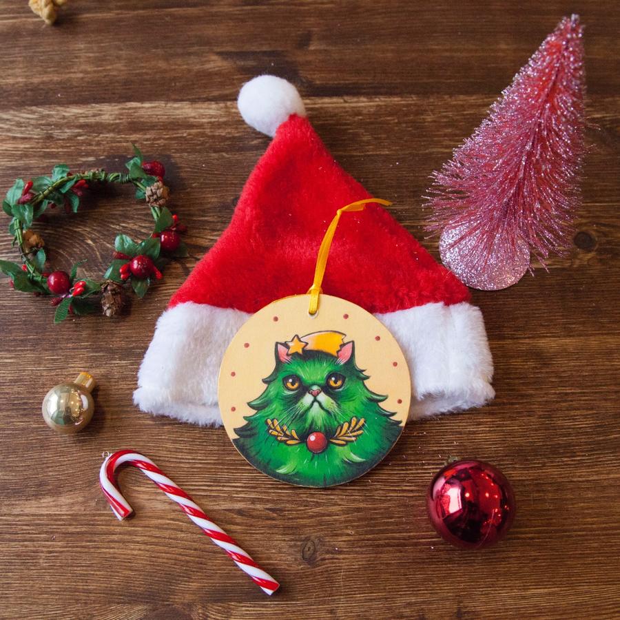 Palla di Natale Gatto albero