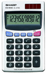 Calcolatrice Tascabile EL 379SB 12 Cifre SHARP