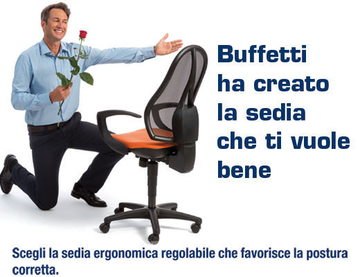 SEDIA UFFICIO SIRIUS ROSSO CON BRACCIOLI