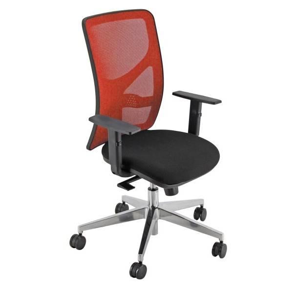 SEDIA UFFICIO SIRIUS ROSSO CON BRACCIOLI