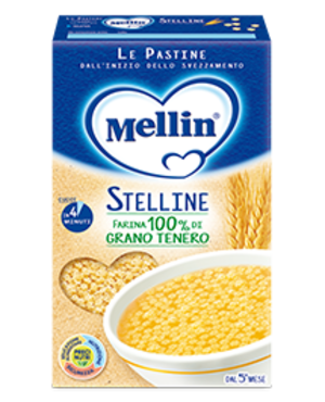 Mellin Pastina Stelline 320GR A SCATOLO DA 12 PEZZI